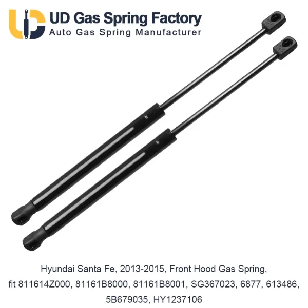 Hyundai Santa Fe, 2013-2015, Front Hood Gas Spring, fit 811614Z000, 81161B8000, 81161B8001, SG367023, 6877, 613486, 5B679035, HY1237106
