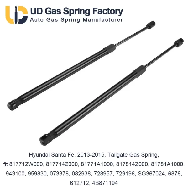 Hyundai Santa Fe, 2013-2015, Tailgate Gas Spring, fit 817712W000, 817714Z000, 81771A1000, 817814Z000, 81781A1000, 943100, 959830, 073378, 082938, 728957, 729196, SG367024, 6878, 612712, 4B871194