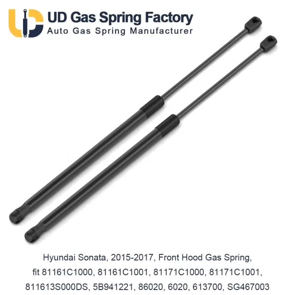 Hyundai Sonata, 2015-2017, Front Hood Gas Spring, fit 81161C1000, 81161C1001, 81171C1000, 81171C1001, 811613S000DS, 5B941221, 86020, 6020, 613700, SG467003
