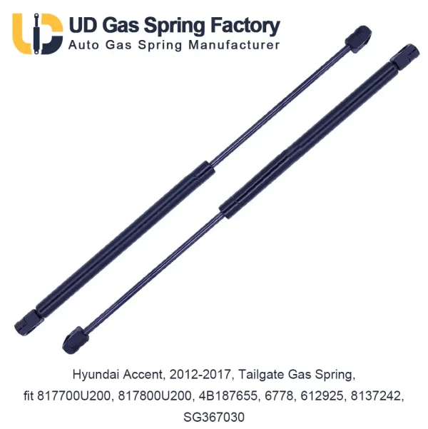 Hyundai Accent, 2012-2017, Tailgate Gas Spring, fit 817700U200, 817800U200, 4B187655, 6778, 612925, 8137242, SG367030