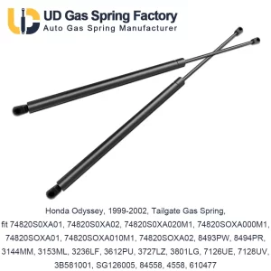Honda Odyssey, 1999-2002, Tailgate Gas Spring, fit 74820S0XA01, 74820S0XA02, 74820S0XA020M1, 74820SOXA000M1, 74820SOXA01, 74820SOXA010M1, 74820SOXA02, 8493PW, 8494PR, 3144MM, 3153ML, 3236LF, 3612PU, 3727LZ, 3801LG, 7126UE, 7128UV, 3B581001, SG126005, 84558, 4558, 610477